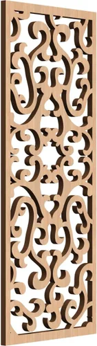 Miniatura 109 de Smithfield Paneles de pared decorativos de madera con calado, 13 3/8 pulgadas de ancho x 34 3/8 pulgadas de alto x 3/8 de alto, roble rojo rojo