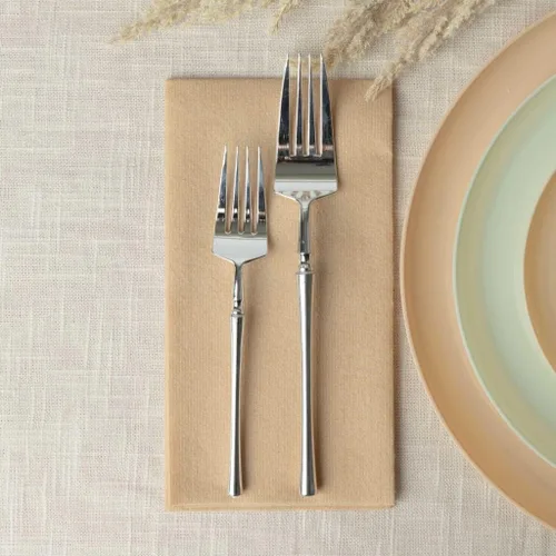 Miniatura 2 de Servilletas de cena de tela beige – 1/6 pliegue de 12 x 16 pulgadas, toallas desechables de un solo uso, absorbentes, suaves, elegantes, toalla