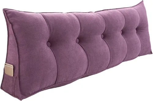 Miniatura 8 de Almohadas de lectura para cama de tamaño Queen para adultos, cojín lumbar de apoyo para cabecera, almohadas triangulares de cuña para dormir