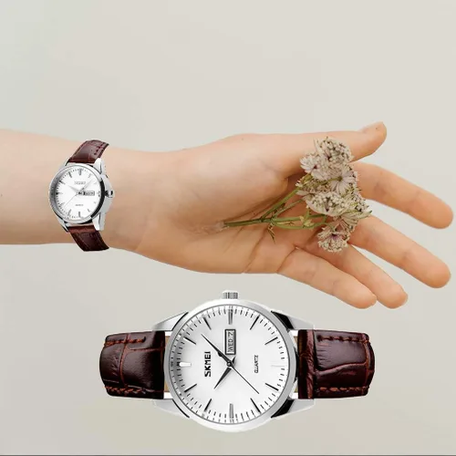 Miniatura 6 de SKMEI Pair Watches for Couples Men and Women His and Hers Watch Set Husband Wife Valentines Matching Wrist Watch Wedding Gifts Waterproof Business