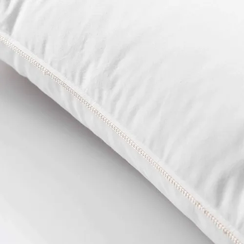 Miniatura 4 de EGYPTIAN BEDDING Almohada de plumón de ganso, algodón egipcio de 500 hilos, firmeza media, tamaño estándar, juego de 2