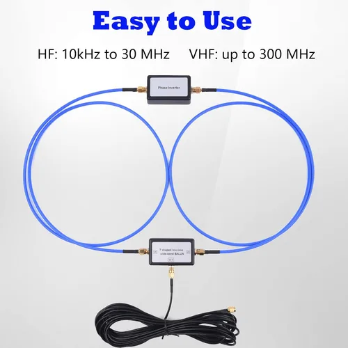 Miniatura 3 de Antena de bucle magnético pasiva portátil YouLoop de 250 mW y antena de onda corta portátil PAC-12 con frecuencia de 8 bandas y regulador deslizante