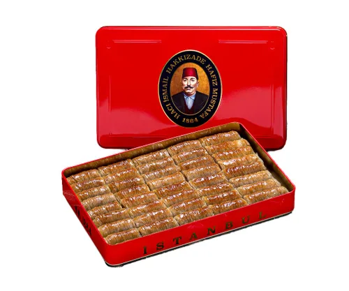 Miniatura 35 de Hafiz Mustafa 1864 Istanbul Baklava - Caja de pastelería - Bocadillos de postre de Baklava horneados hechos de hojas de masa filo fresca, pistacho