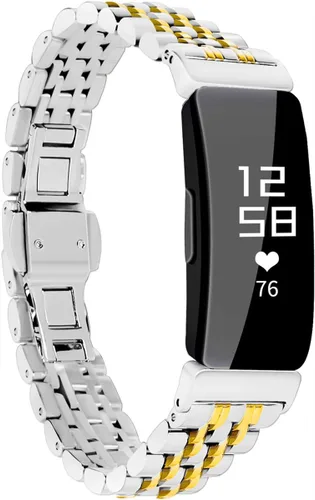 Miniatura 8 de Metal Bracelet Compatible with Fitbit Inspire/Inspire HR/Inspire 2 Bands, Stainless Steel Replacement Strap Wristband Accessories for Inspire