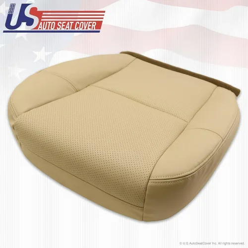 Miniatura 7 de 2007 2008 para Cadillac Escalade Cubierta de asiento de cuero inferior derecha perforada marrón