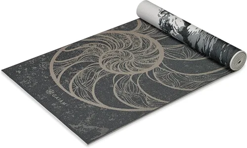 Miniatura 13 de Gaiam tapete de yoga prémium, estampado, extra grueso y antideslizante, de 15/64 pulgadas, para todo tipo de yoga, de pilates y de ejercicios