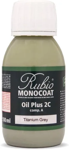 Miniatura 92 de Rubio Monocoat Muestra de Acabado de Aceite para Madera - Puro Aceite Plus Parte A Aceite de Linaza de Secado Rápido y Ecológico para Uso Pure