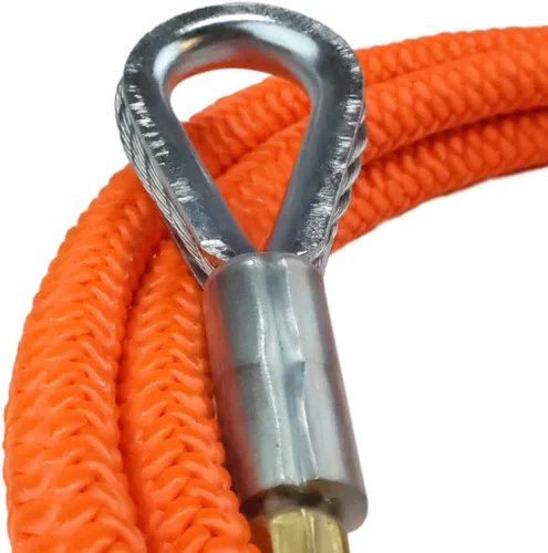 Miniatura 6 de Kit de línea abatible con mejor ajustador de agarre y giro de aluminio, 5/8 pulgadas (8 pies - 15 pies) para aplicaciones de cordón