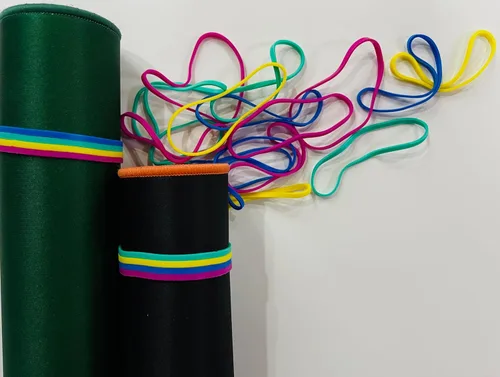 Miniatura 3 de Bandas de goma, tamaño 64 (3 1/2 pulgadas x 1/4 pulgadas), bandas de goma elásticas coloridas sin látex, bandas de goma a granel, bandas elásticas