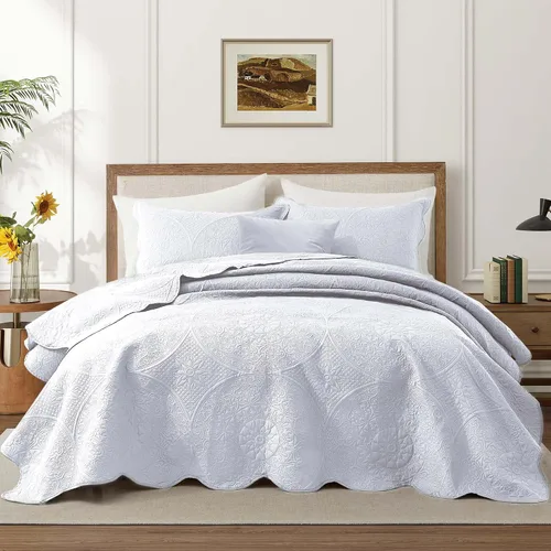 Miniatura 221 de MOONLIGHT20015 Juego de colchas individuales (68" x 86") – Paquete a granel de 10 al por mayor para hoteles, dormitorios de invitados y Airbnbs