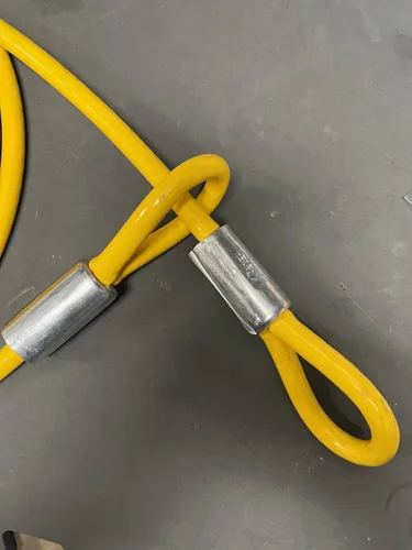 Miniatura 9 de Vascer Cable de seguridad antirrobo de acero galvanizado trenzado de alta resistencia comercial con extremos en bucle.