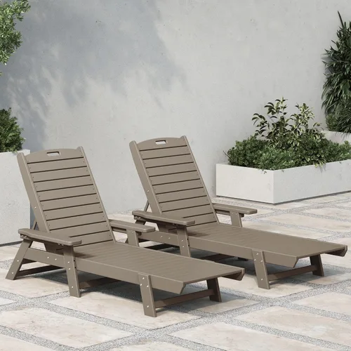 Miniatura 21 de WestinTrends Malibu Poly - Tumbona reclinable azul marino