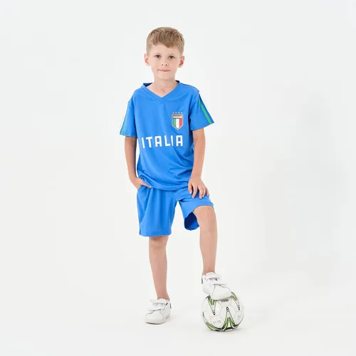 Miniatura 2 de BDONDON Camisetas de fútbol para niños y niñas, trajes de camiseta de entrenamiento de fútbol para niños y niñas, uniformes