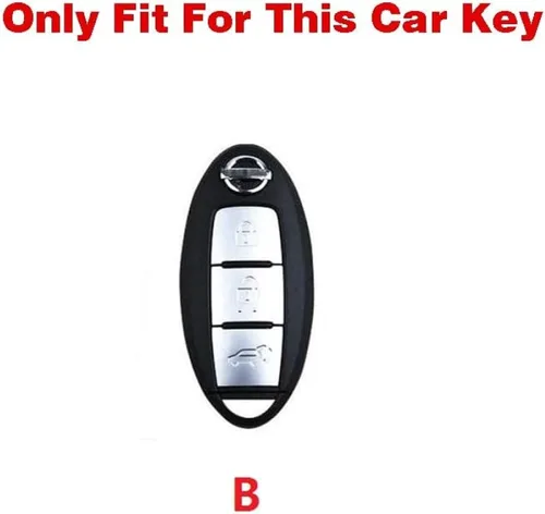 Miniatura 3 de Funda de TPU para llave de coche, para Nissan Qashqai X-Trail T31 T32 Note Juke J10 J11 Tiida Altima Pathfinder Murano Kicks para Infiniti B-green