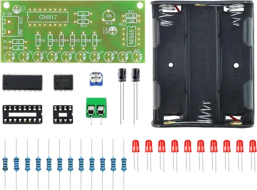 Miniatura 8 de Kit de práctica de soldadura, 5 proyectos electrónicos de bricolaje, kit de soldadura de bobina Tesla, kit de circuito enchufable para principiantes