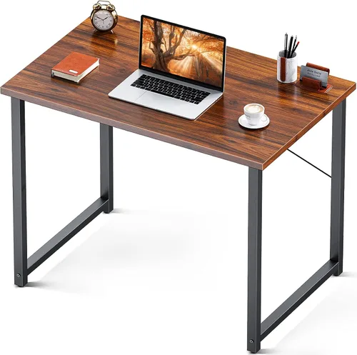 Miniatura 20 de Coleshome Escritorio para computadora de 48 pulgadas, escritorio moderno de estilo simple para oficina en casa, escritorio de estudio para Roble gris