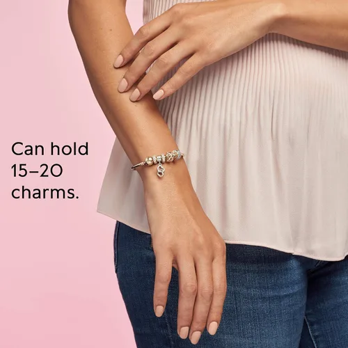 Miniatura 17 de Pandora Moments - Brazalete con cierre de bola para mujer, dijes compatibles con momentos, pulsera con dijes