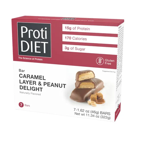 Miniatura 12 de ProtiDIET Barra de proteína de pan de plátano, aperitivos bajos en azúcar y alto contenido de proteínas para adultos, barras de reemplazo de comidas