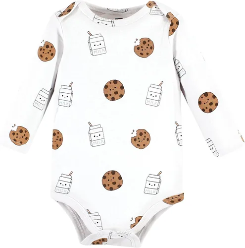Miniatura 24 de Hudson Baby Body unisex de algodón de manga larga para bebé, leopardo rosa rojo