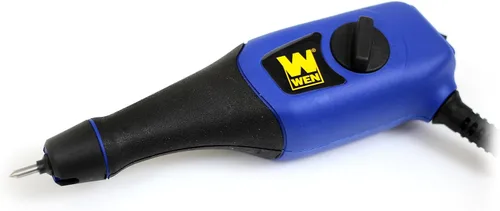 Miniatura 11 de WEN 21D Gravador de ponta de carboneto de profundidade variável para madeira e metal, leve, velocidade variável, compacto, laranja Naranja