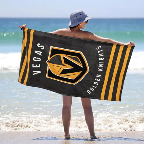 Miniatura 3 de Northwest NHL Vegas Golden Knights - Toalla de playa, 30 x 60 pulgadas, rayas