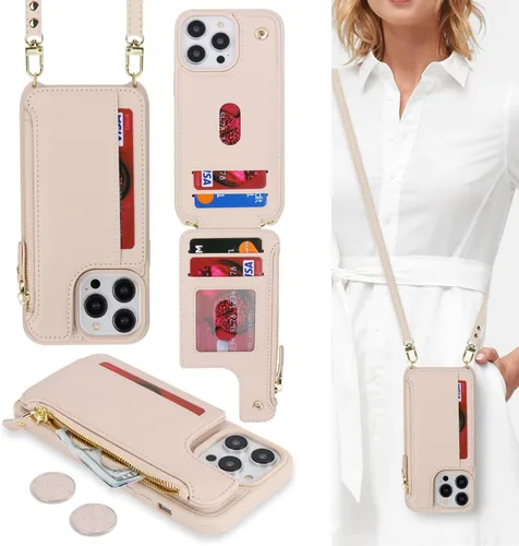 Miniatura 19 de Cavor Funda para iPhone 14 Pro Max con Tarjetero, Funda Cartera para iPhone 14 Pro Max para Mujeres y Hombres, Soporte de Tarjetas de Crédito