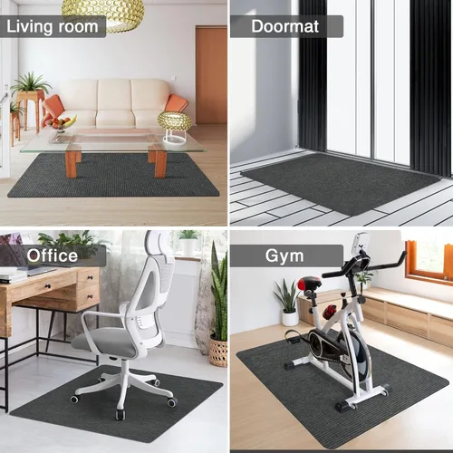 Miniatura 6 de Placoot Tapete para silla de escritorio para suelo de madera dura y azulejos 55"x35" Tapete para silla de oficina para sillas rodantes Grande