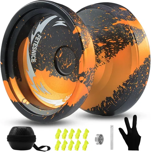 Miniatura 11 de FETESNICE Yoyo FS23 Yoyo profesional sensible para niños de 8 a 12 años, yoyo que no responde para adultos, truco de metal de doble función