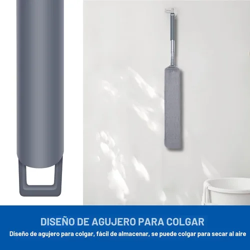 Miniatura 6 de Limpiador de Polvo Retráctil para Espacios Estrechos, Herramientas de Limpieza con 2 Paños de Microfibra para Quitar el Polvo, Mango Largo de 60