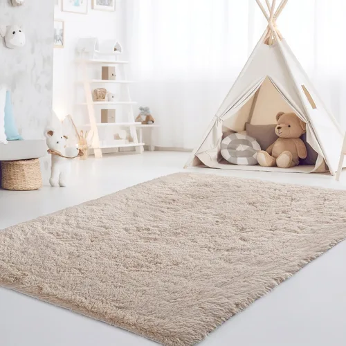 CRUGZ Alfombra de pasillo beige de lujo, 2 x 6 pies, ultra suave, esponjosa, para dormitorio y sala de estar, alfombras para sala de 24 x 72 pulgadas