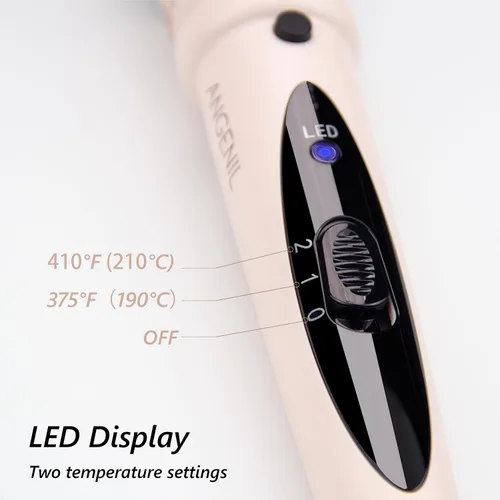 Miniatura 3 de ANGENIL Cepillo térmico para el cabello, peine térmico para el cabello para mujeres, voluminizador y alisador de 1.5 pulgadas, rizador de cerámica
