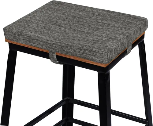 Miniatura 10 de baibu Cojines rectangulares de espuma viscoelástica, de doble capa, antideslizantes para sillas de comedor, cojines para taburete de banco de cocina