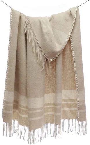 Miniatura 4 de Mountain Whipstitch - Manta ecológica de lana de alpaca 100% sin teñir, colores naturales, suave y cálido, diseño a rayas, 72 x 52 pulgadas
