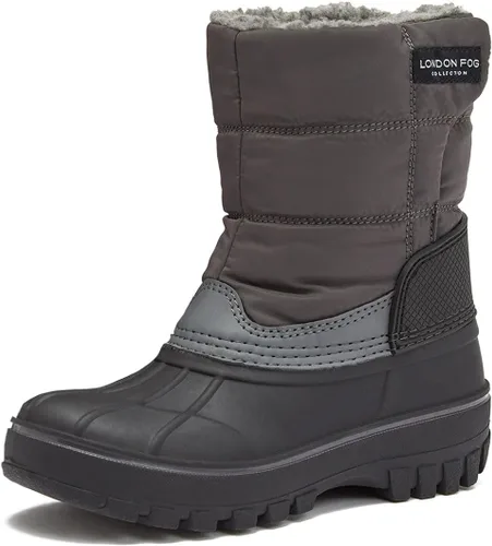 London Fog Jett Botas de nieve para niños, botas de nieve de invierno aisladas para niños y niñas, tallas de 11 a 5