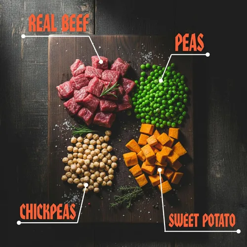 Miniatura 2 de Killer Crunchies - Golosinas para perros, aperitivo crujiente y saludable para cachorros y perros adultos, hecho con carne de res real, receta