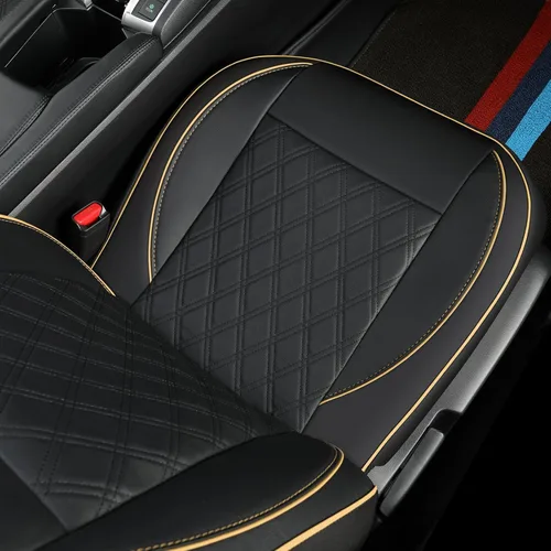 Miniatura 6 de GIANT PANDA Funda de asiento delantero de automóvil para Subaru, fundas de asiento de cubo de piel sintética con ribetes de ajuste personalizado