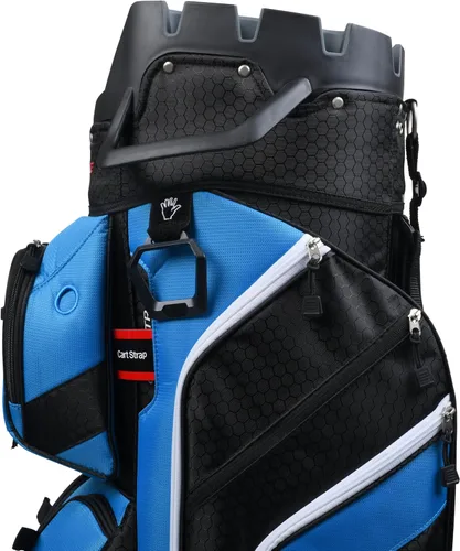 Miniatura 3 de Founders Club Serie Tour de 4ª Generación Organizador con Candado para Clubes de Golf, Bolsa de Carrito para Hombres con Divisores Anti-Vibración