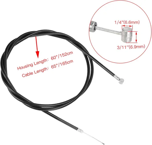 Miniatura 5 de FVRITO Cable de acelerador universal de 60 pulgadas para mini bicicleta, Go Kart, Go Kart, ATV, bicicleta, motocicleta, scooter, kit de cables