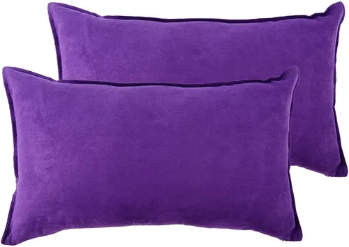 Miniatura 26 de Fancy Homi - Paquete de 2 fundas de almohada decorativas azul real de 14x14 pulgadas para sala de estar, sofá cama, sofá, decoración moderna bohemia