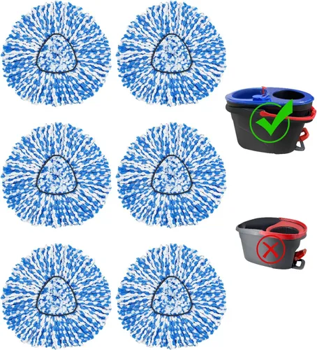 Miniatura 9 de Base de cabezal de repuesto para mopa giratoria compatible con el sistema de tanque 2 de Ocedar RinseClean Solo base de cabezal de repuesto
