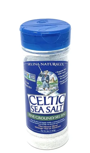 Celtic Sea Salt - 6 saleros de 8 onzas de fina sal marina molida nutritiva, clásica, ideal para cocinar, hornear, encurtir, sazonar y más, para la