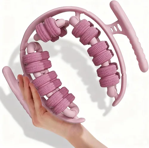 Masajeador de anillo para fascia de piernas envolvente de 360°, rodillo de recuperación muscular de tejido profundo para piernas, masajeador manual