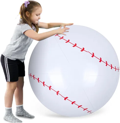 Miniatura 9 de Shindel Balón de fútbol inflable gigante de 27 pulgadas, decoración de fiesta temática de fútbol y juegos de piscina en la playa, resistente sin BPA