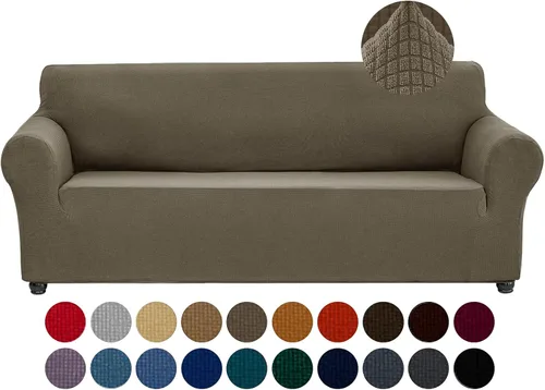 Miniatura 15 de Joccun Funda Elástica para Silla Sofá, Funda de Sofá de 1 Pieza Tela Jacquard de Spandex con Parte Inferior Elástica, Protector de Muebles Lavable