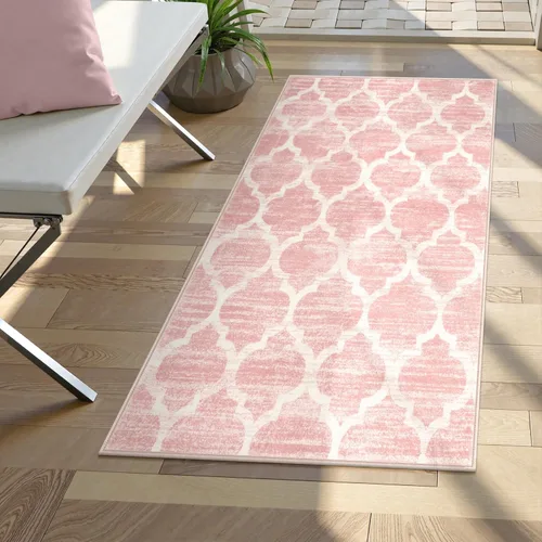 Miniatura 64 de Lahome Alfombra marroquí para pasillo – Alfombra antideslizante lavable de 2 x 6 pies con parte trasera de goma, suave y no desprende pelo, alfombra