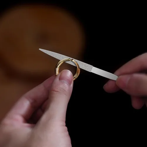 Miniatura 6 de REXBETI Juego de 19 limas de metal con aguja, limas pequeñas de diamante, 12 limas para joyería y limas de acero para metal de precisión