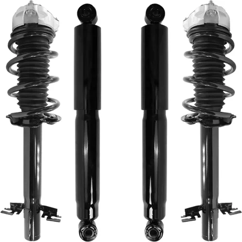 Miniatura 50 de Detroit Axle - Puntales y Amortiguadores para Chevy Traverse Buick Enclave GMC Acadia Saturn Outlook 2007-2012, 2 puntales delanteros con resorte