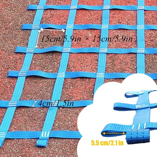 Miniatura 2 de Red de carga de escalada, escalera para patio de juegos al aire libre, red de obstáculos de seguridad para niños, patio trasero, ninja guerrero