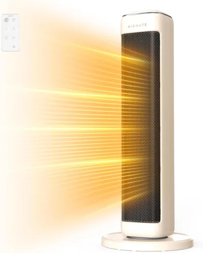 Calentadores de espacio de 25 pulgadas para uso en interiores, habitaciones grandes, calentadores eléctricos para uso en interiores con termostato,