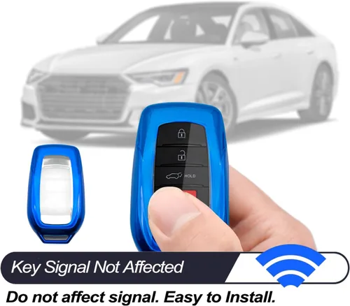 Miniatura 6 de MECHCOS Compatible con Toyota Tacoma Venza Corolla Grand Highlander Prius Land Cruiser Sienna Sequoia Tundra Crown RAV4 Prime Azul TPU Funda